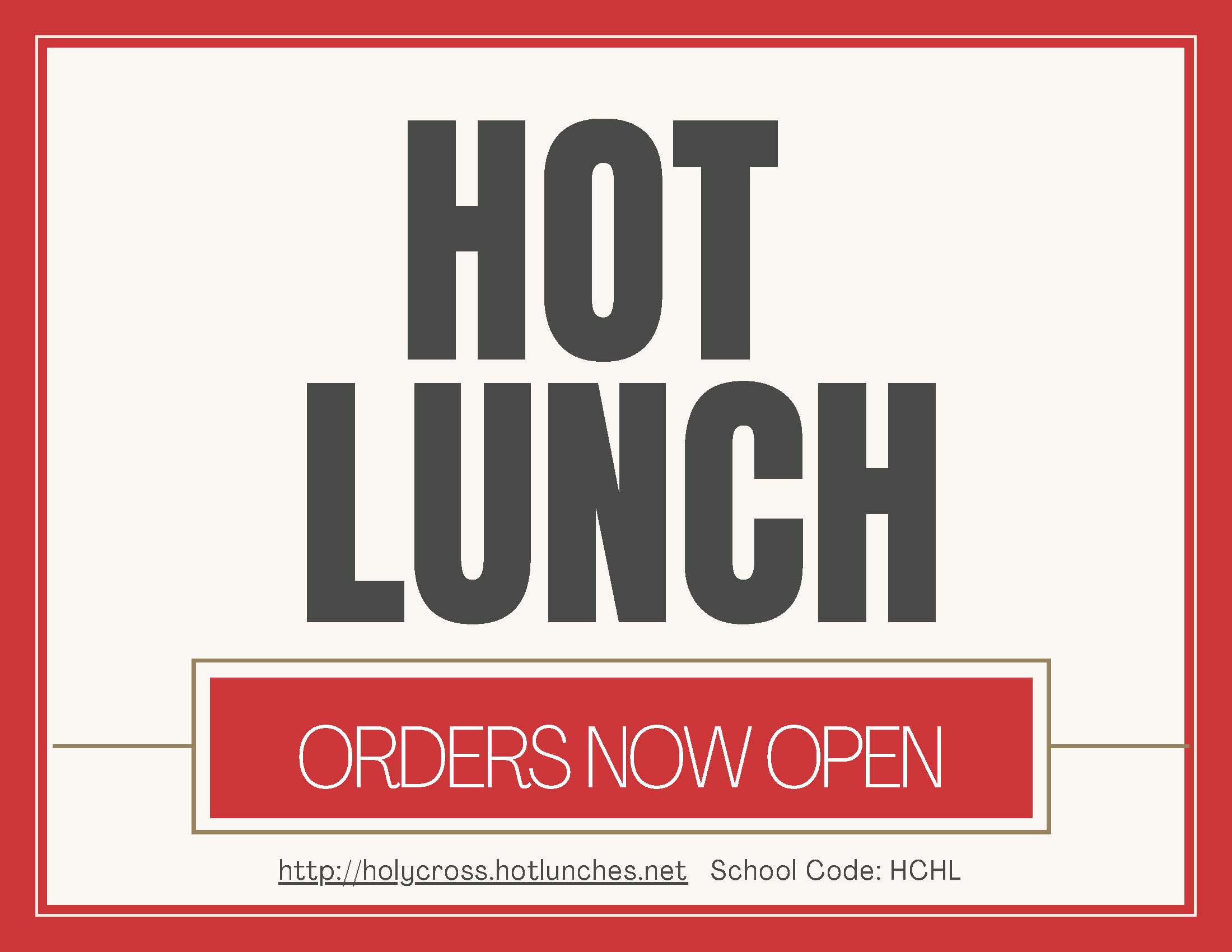 Hot Lunch Poster