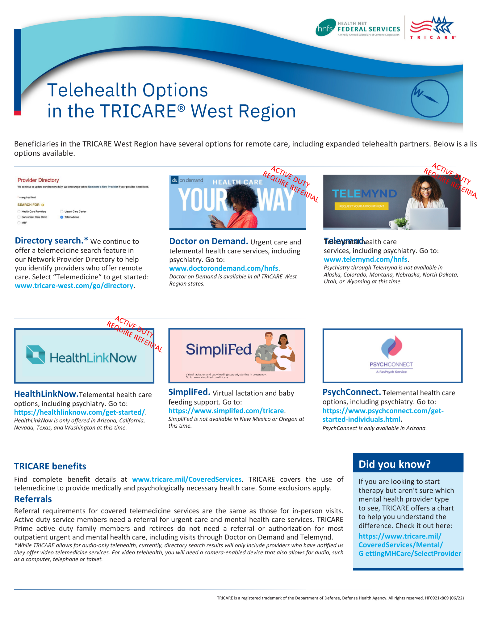 Telehealth Options