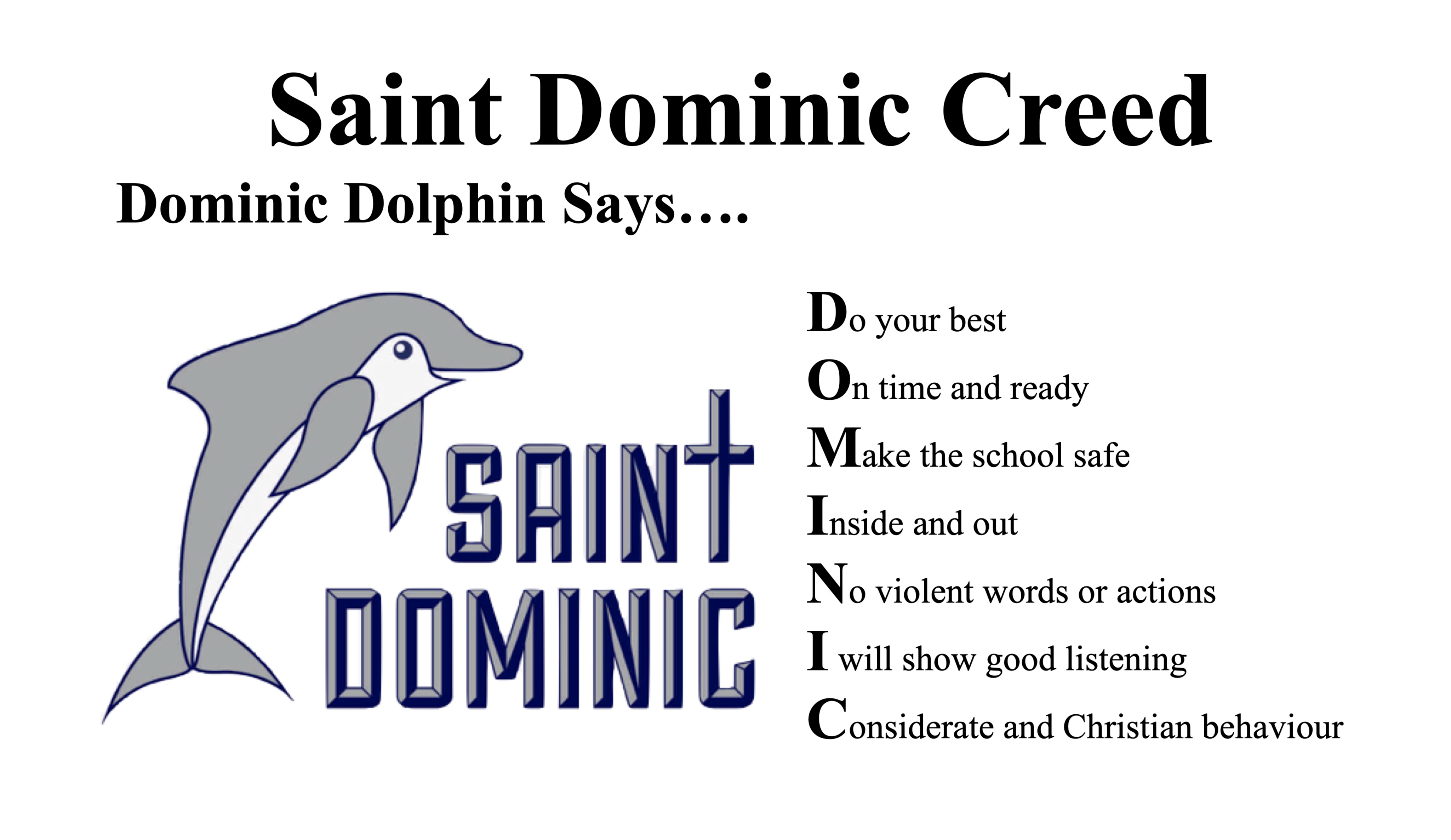 saint dominic Creed