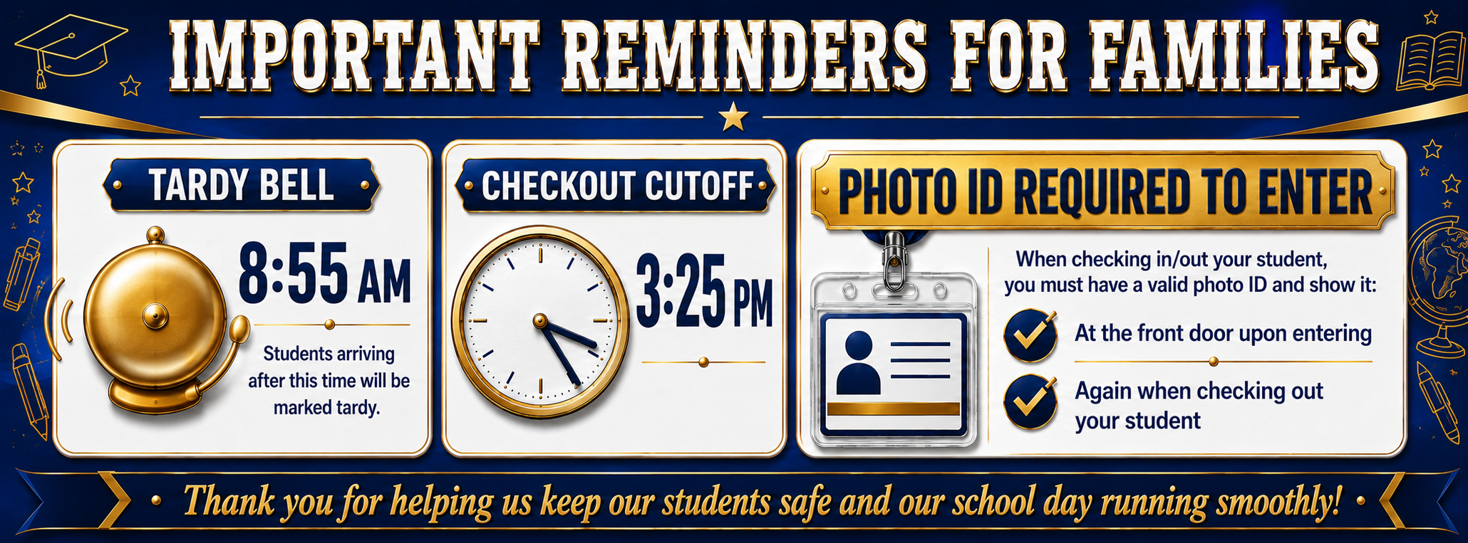 important reminders