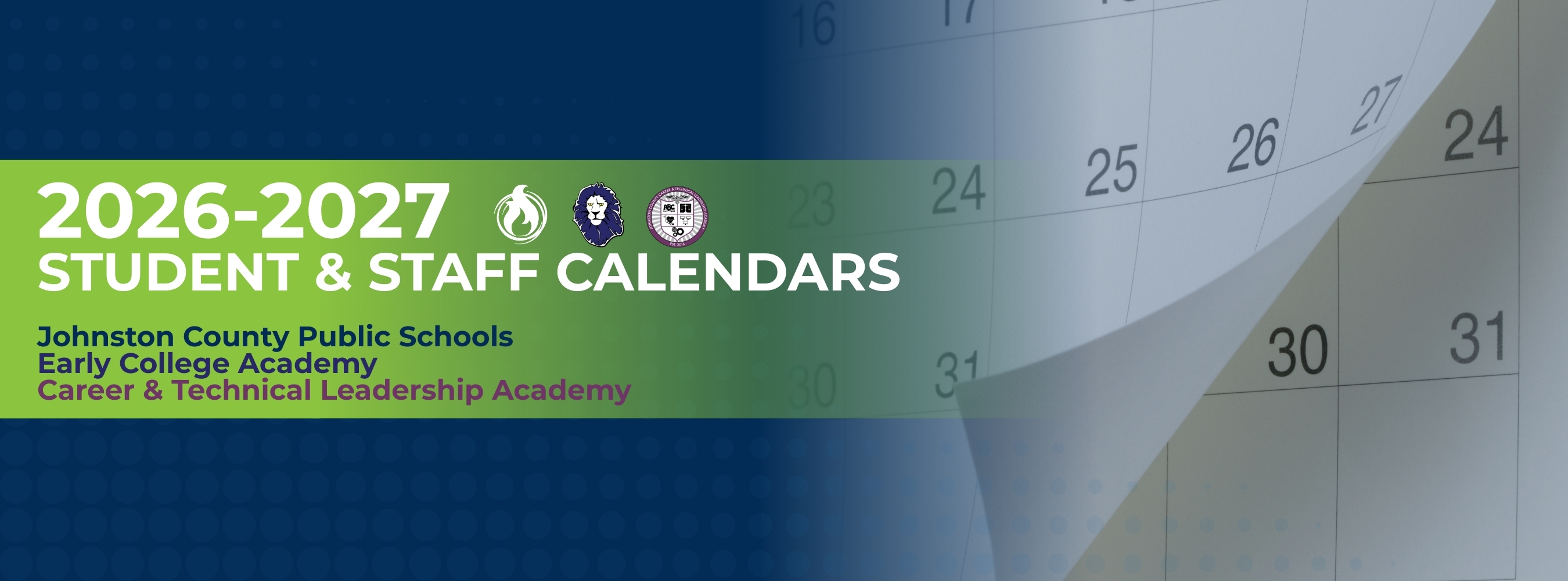 2026-2027 Student and Staff Calendars