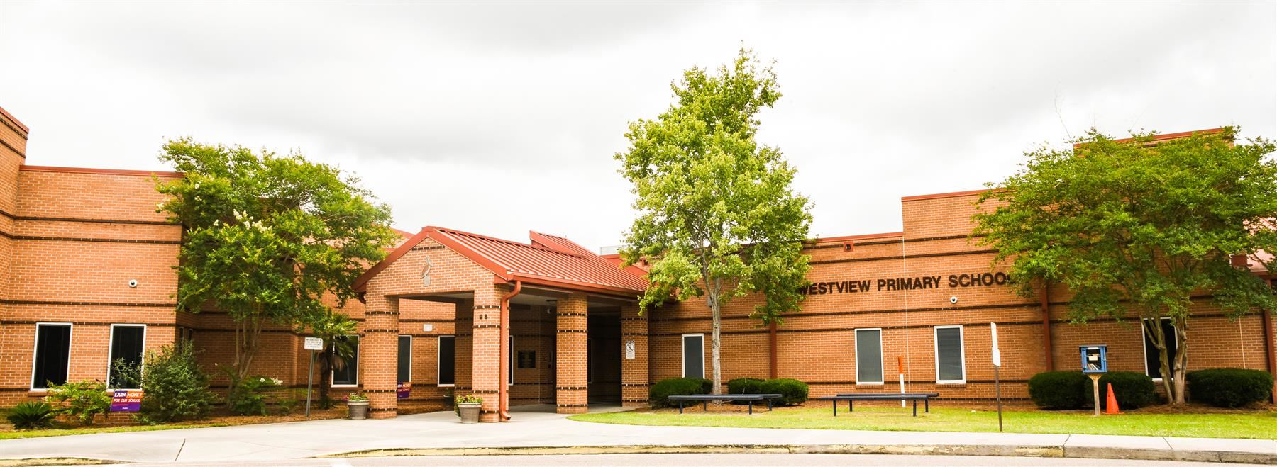 Front of the building