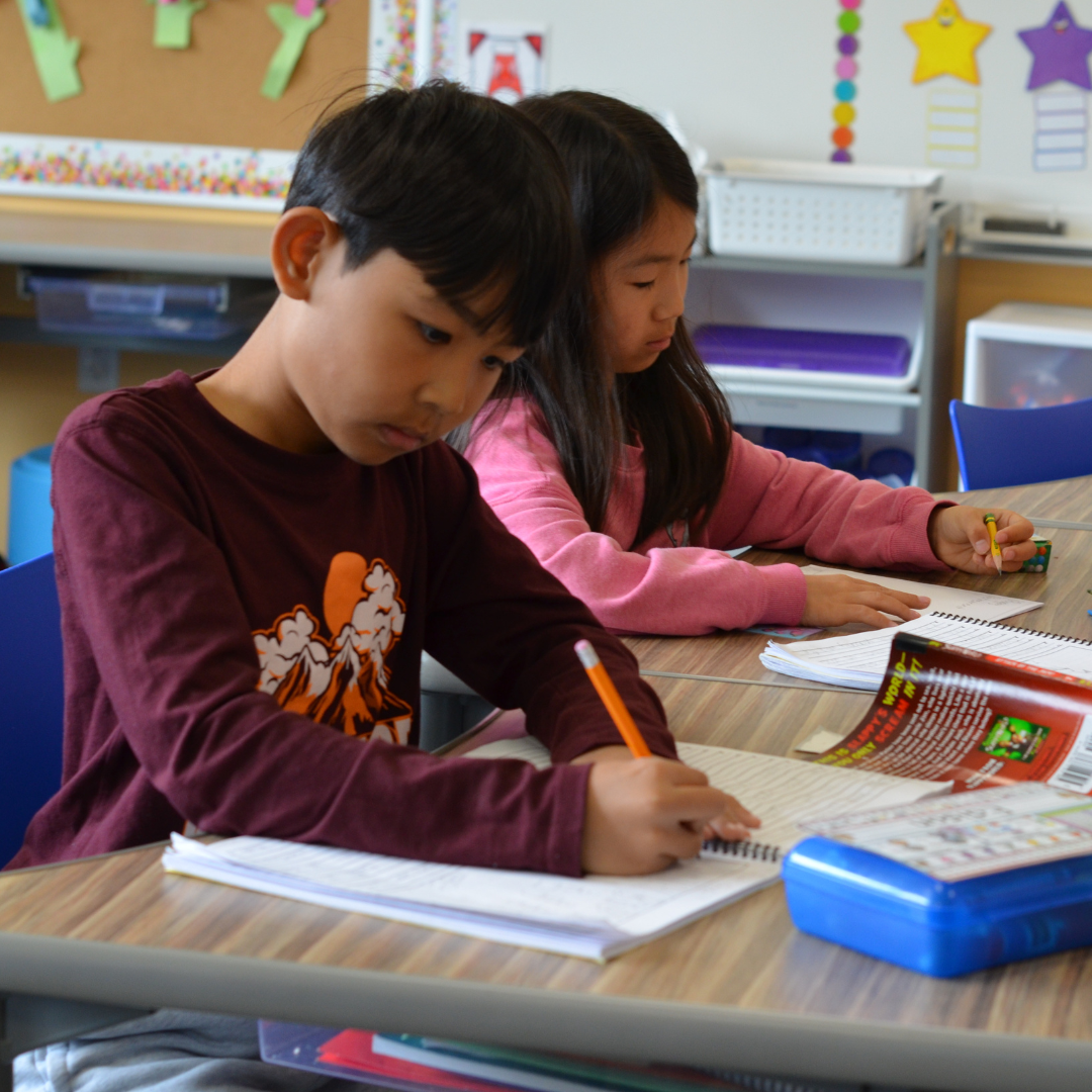 students doing classwork