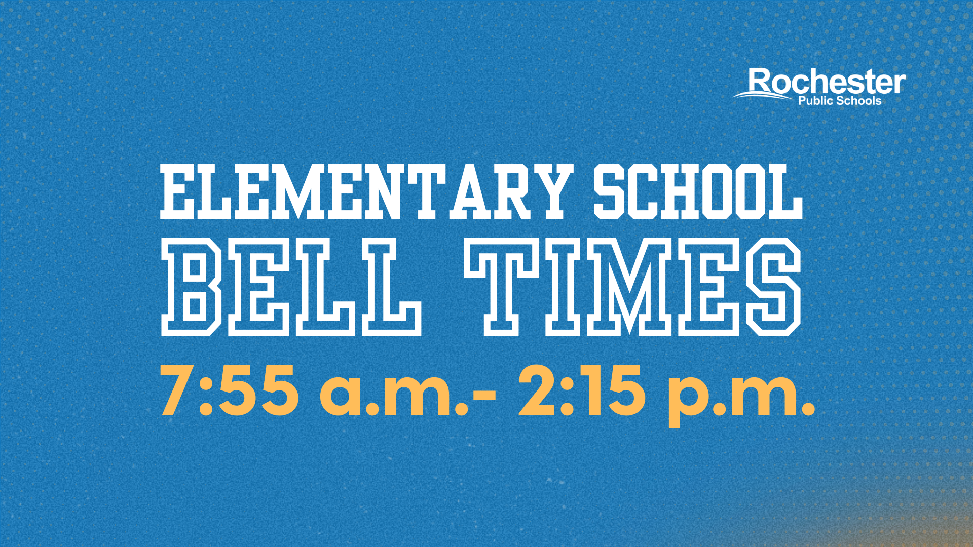 Elementary school bell time