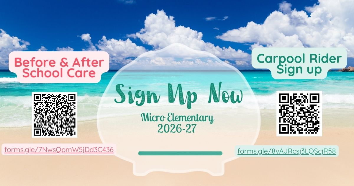 Sign up for Car Rider or Before and Afterschool Care