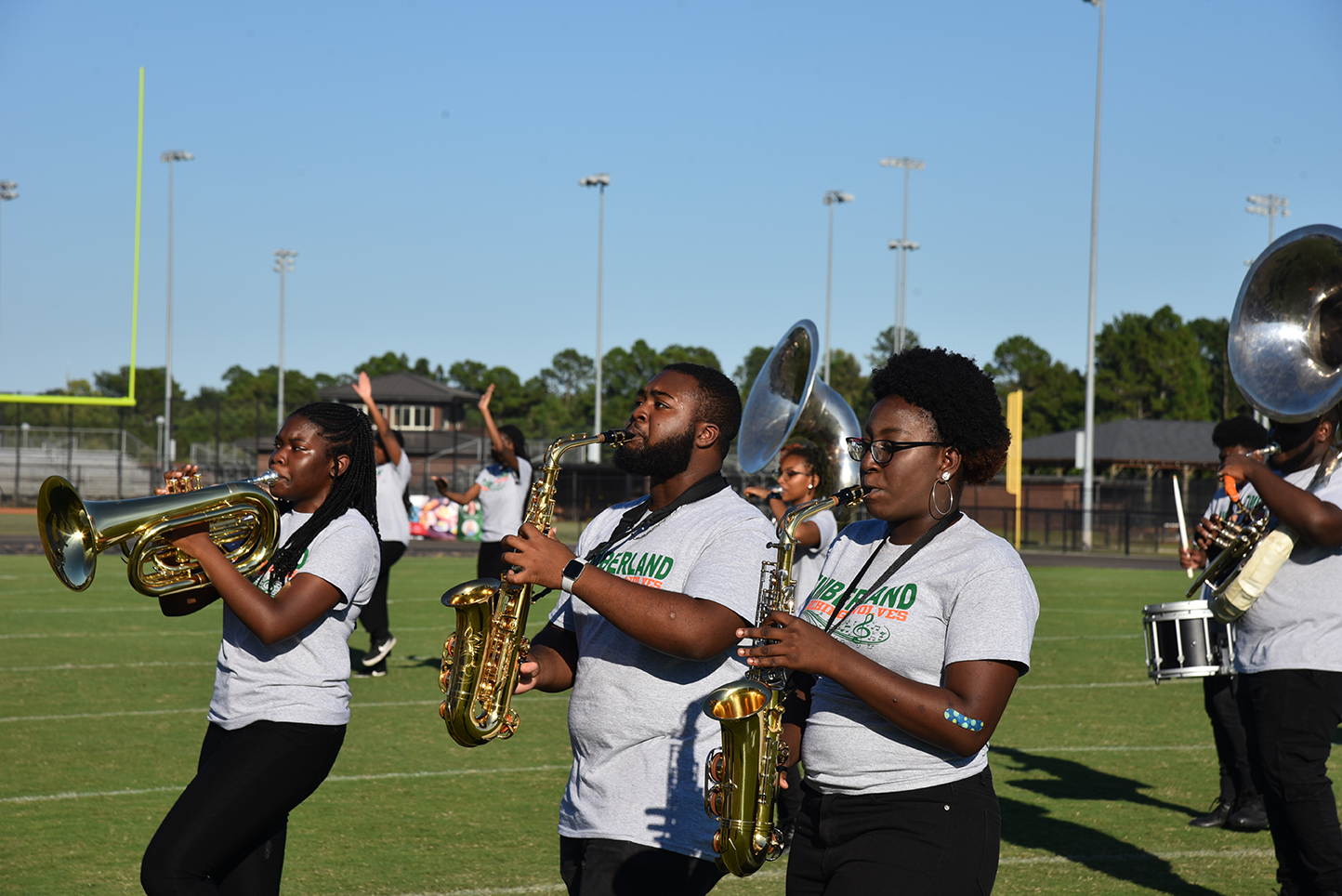 THS band performs during Cobra Classic