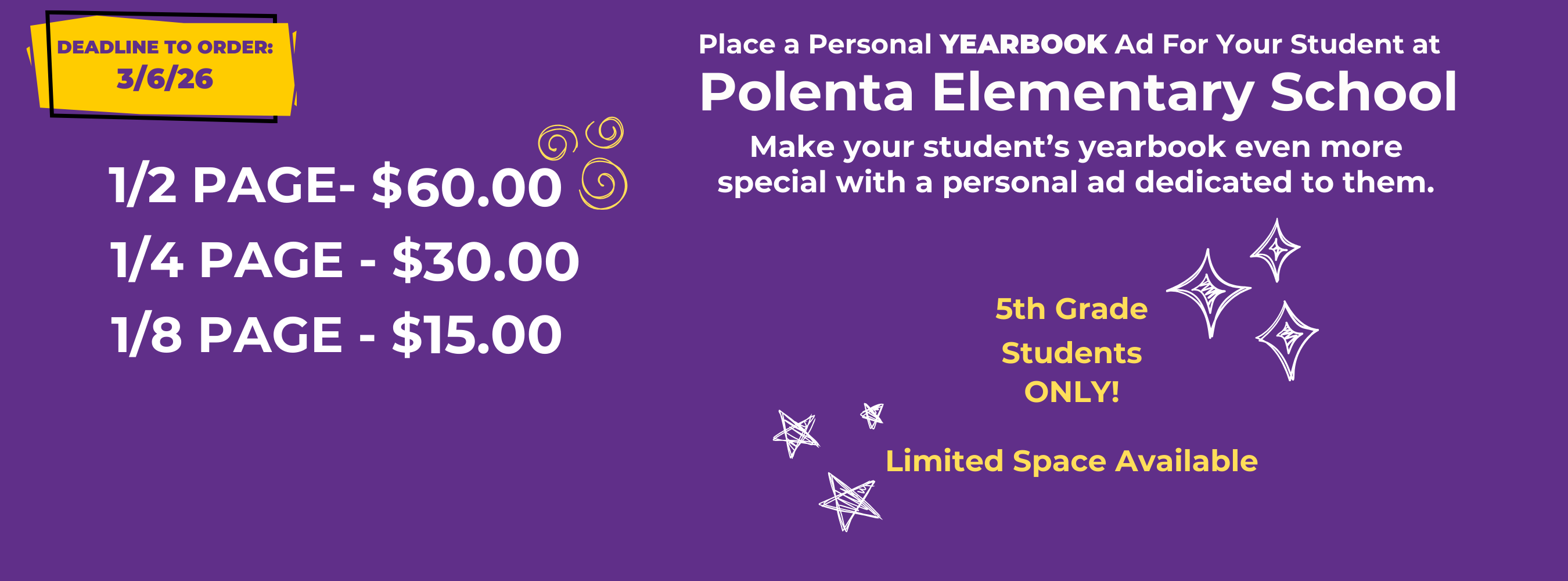 Parent Ad for 5th graders