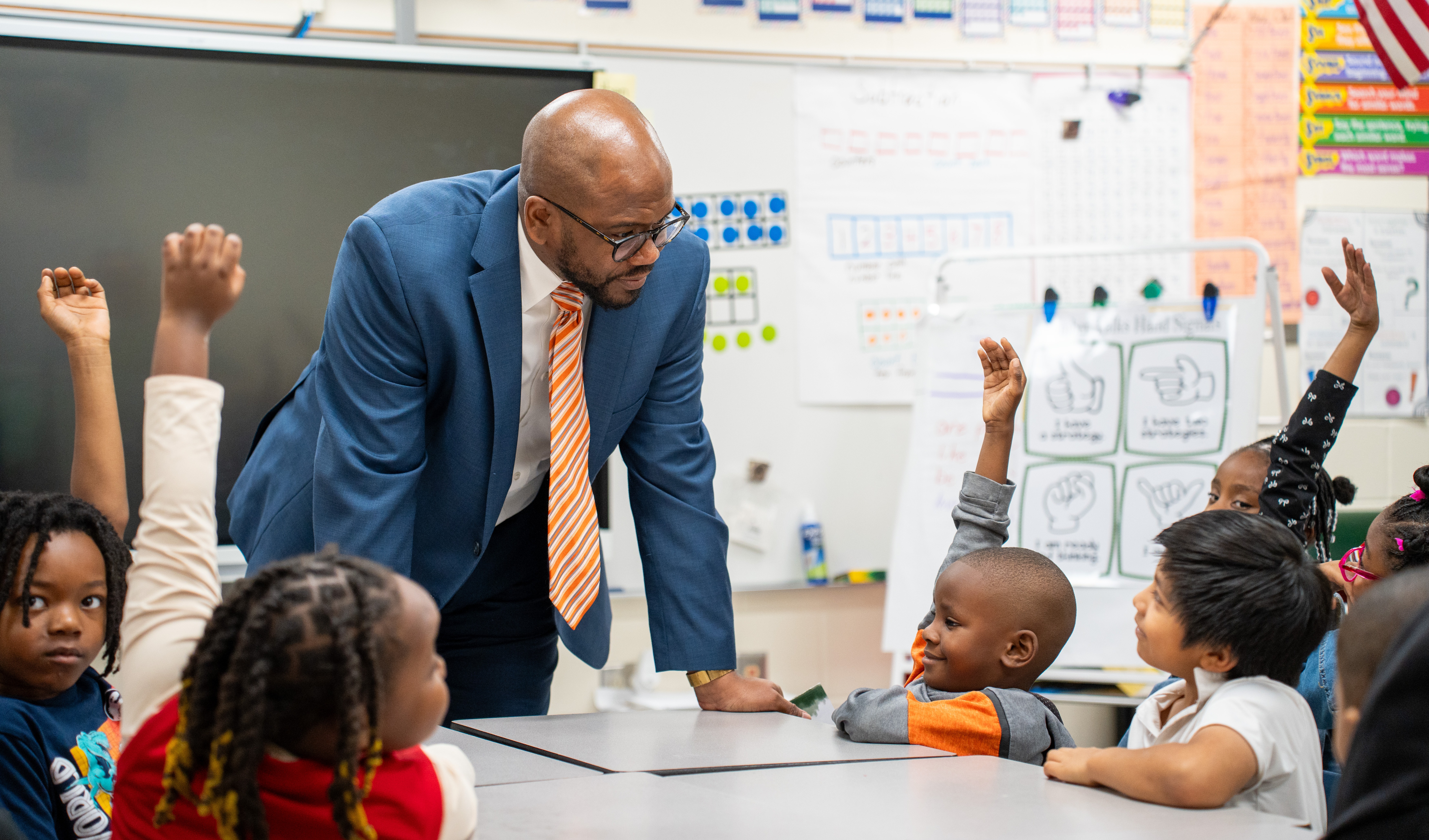 Dr. Dixon with students