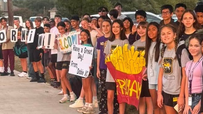 dobie students ready for school