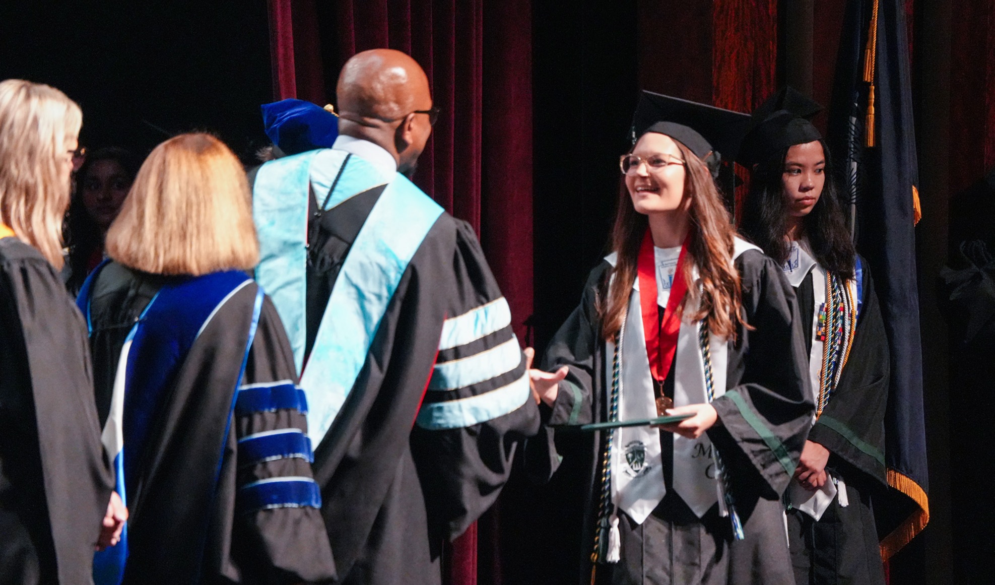 student at graduation