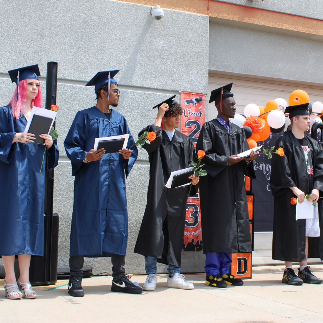 Phoenix Graduates on stage for the Spring 2023 Ceremony