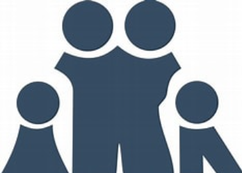 icon of two adults and two kids