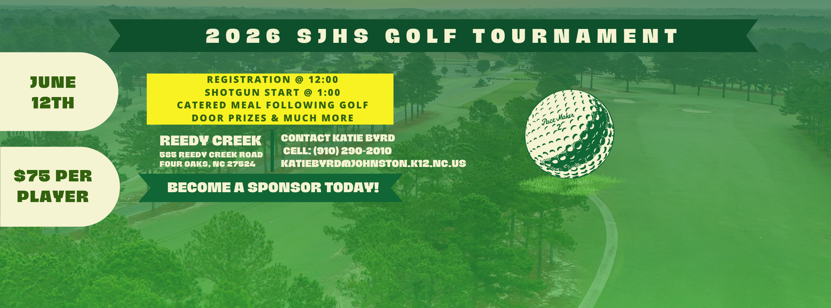2026 SJHS Golf Tournament Advertisement