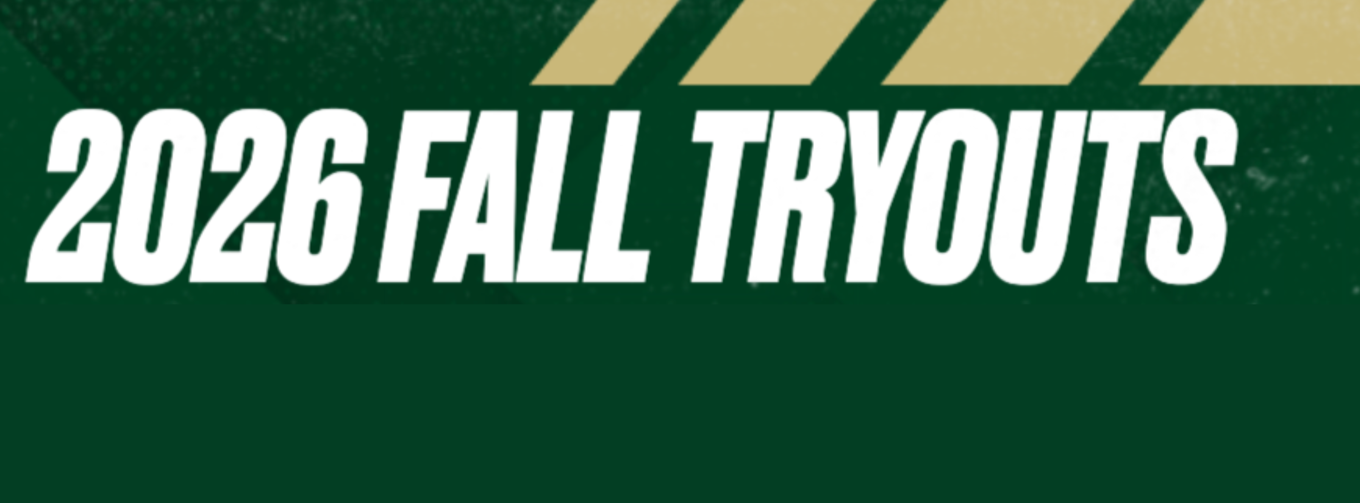 2026 Fall Tryouts Schedule