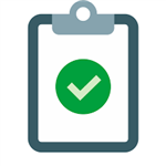 survey logo; clip board