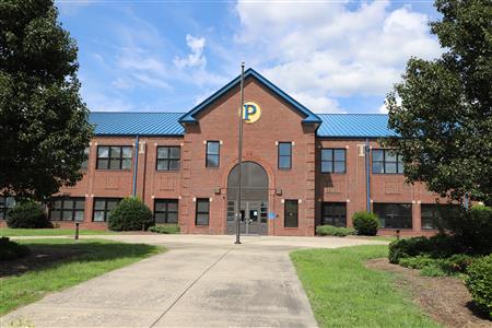 the front entrance of the Princeton Middle/High School building