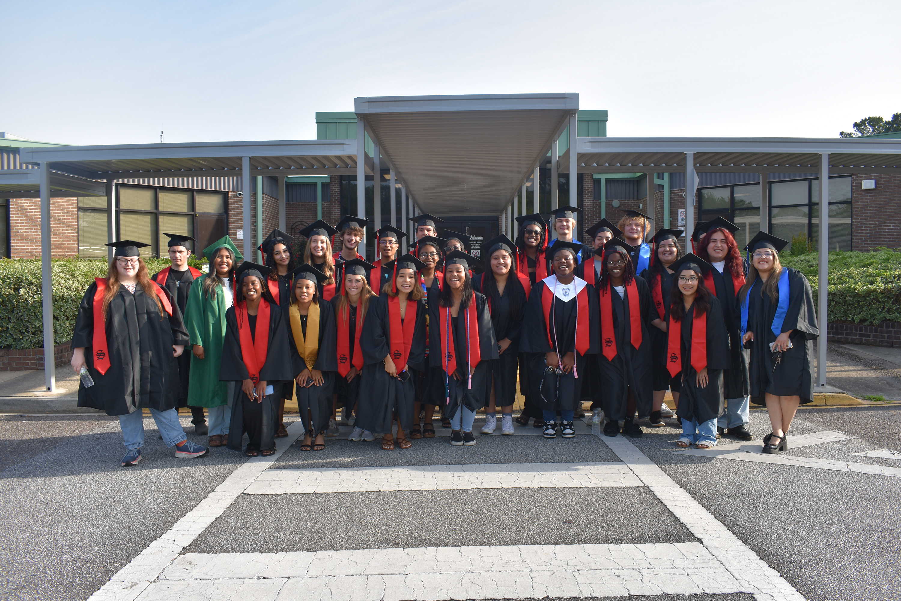 all graduates in group photo