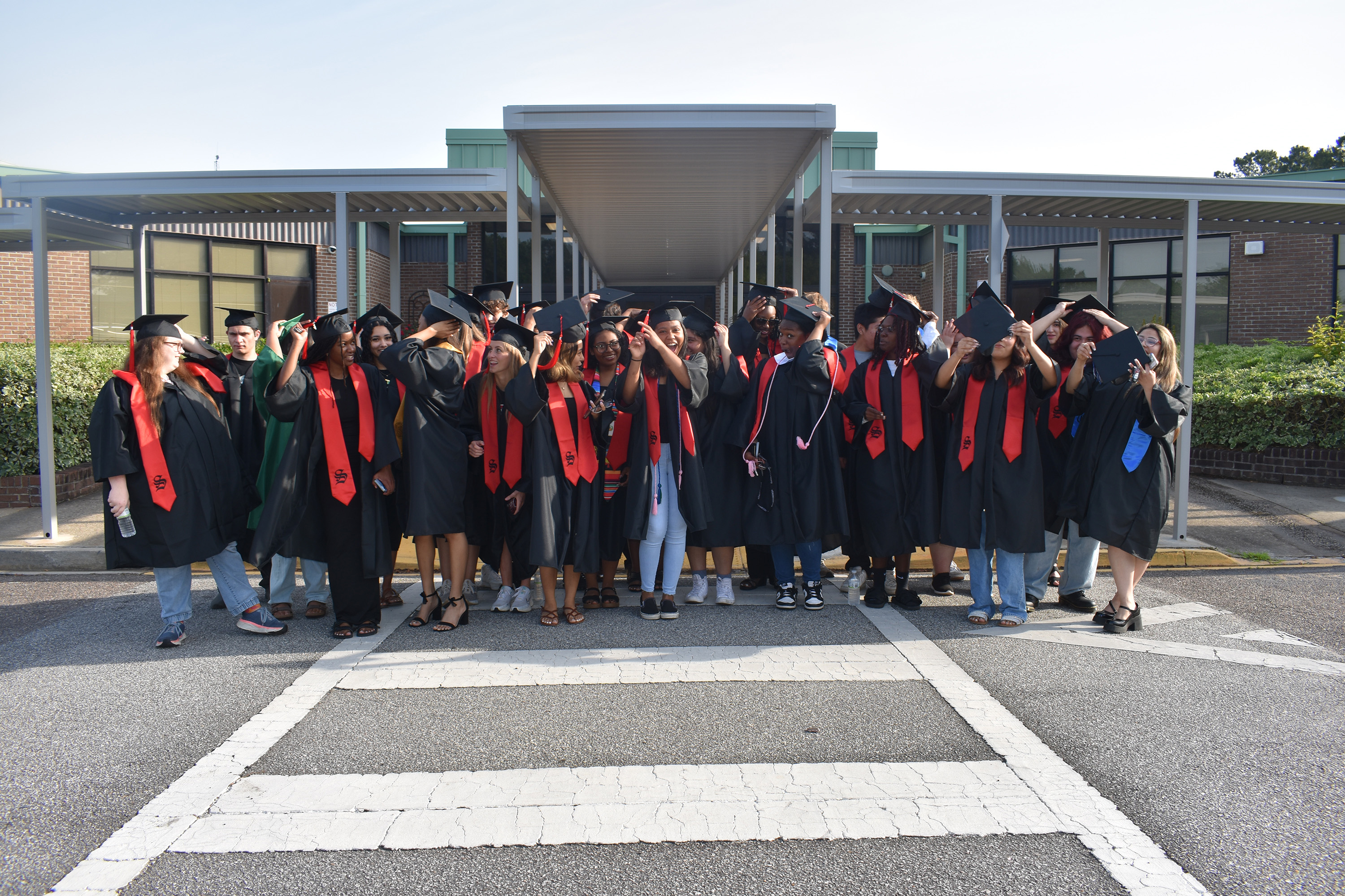 all graduates in group photo