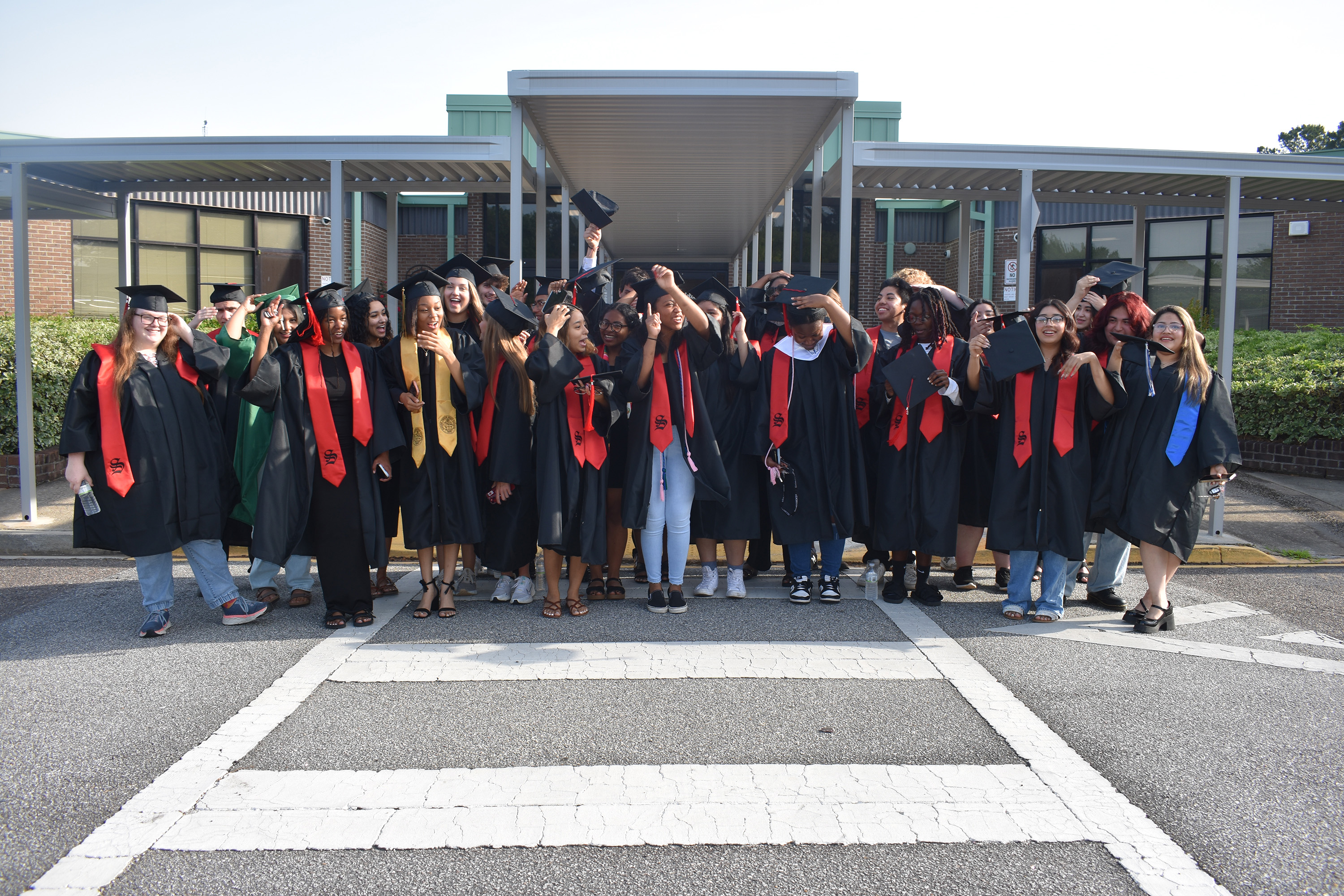 all graduates in group photo