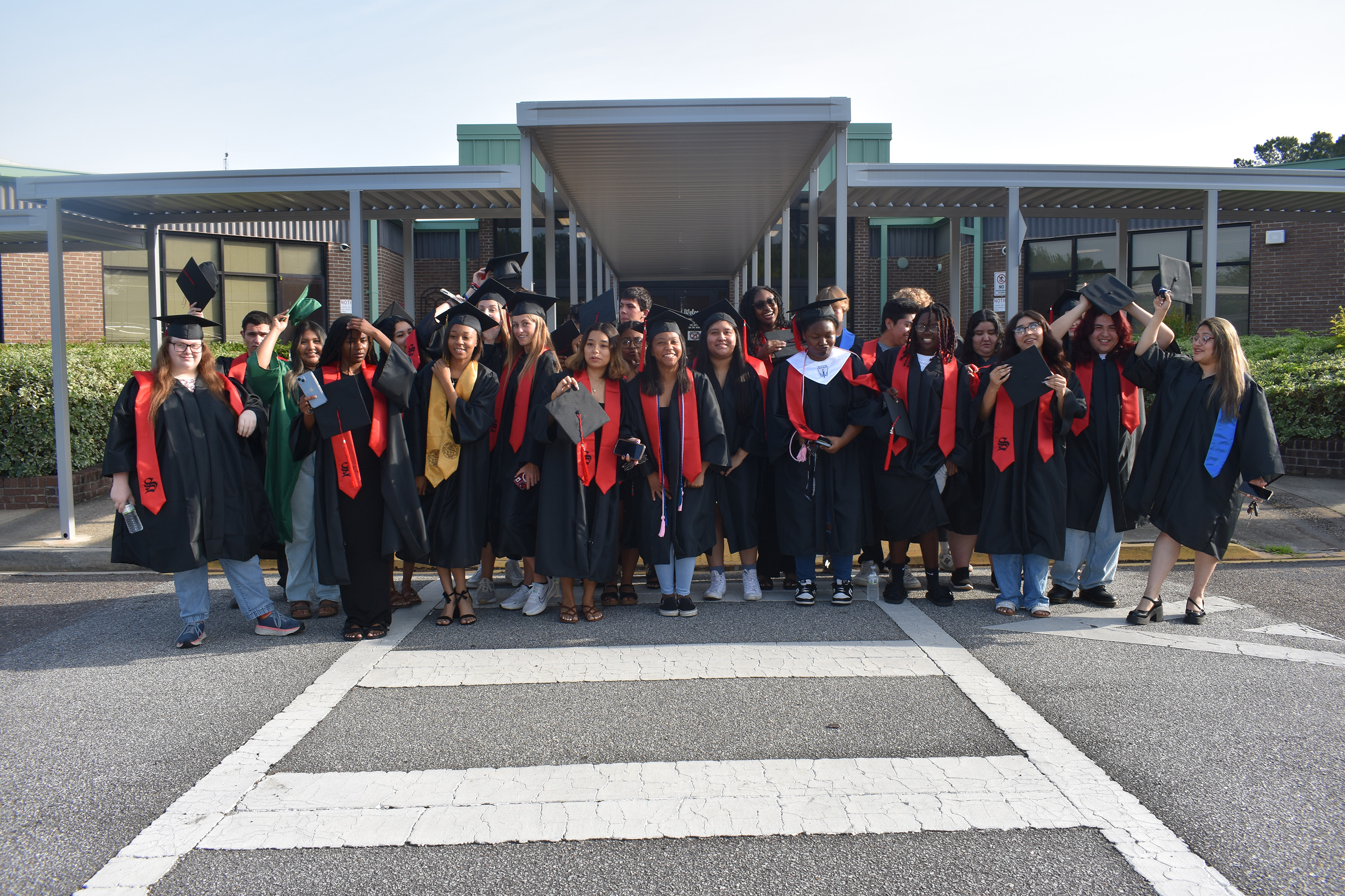 all graduates in group photo