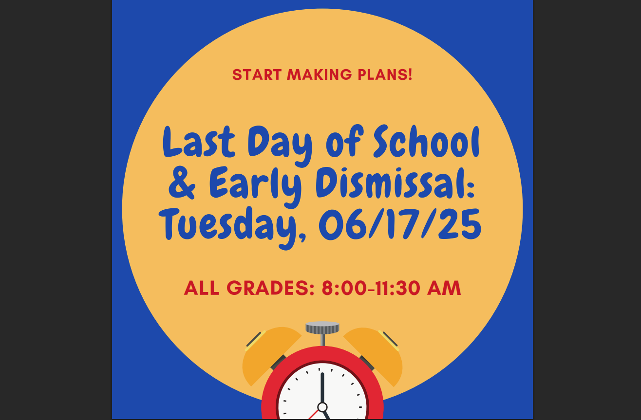 last day of school flyer