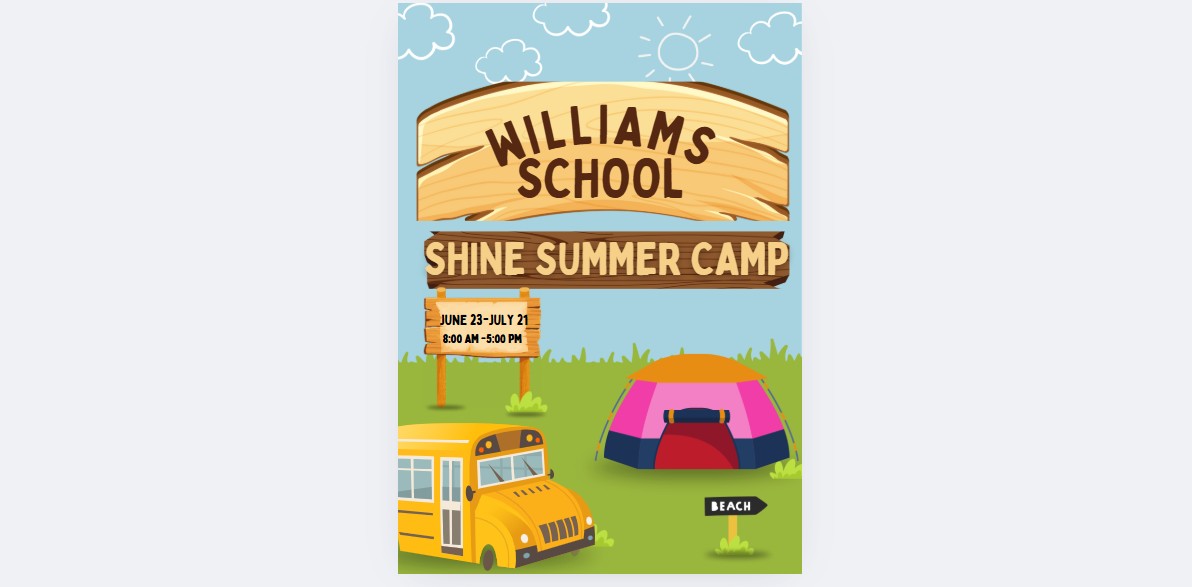 SHINE summer school flyer