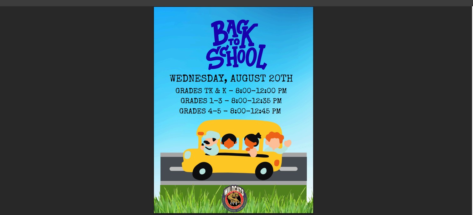 back to school flyer