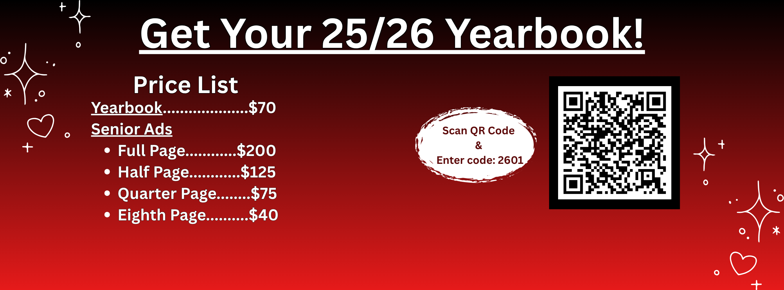 Yearbook 25/26 on sale now