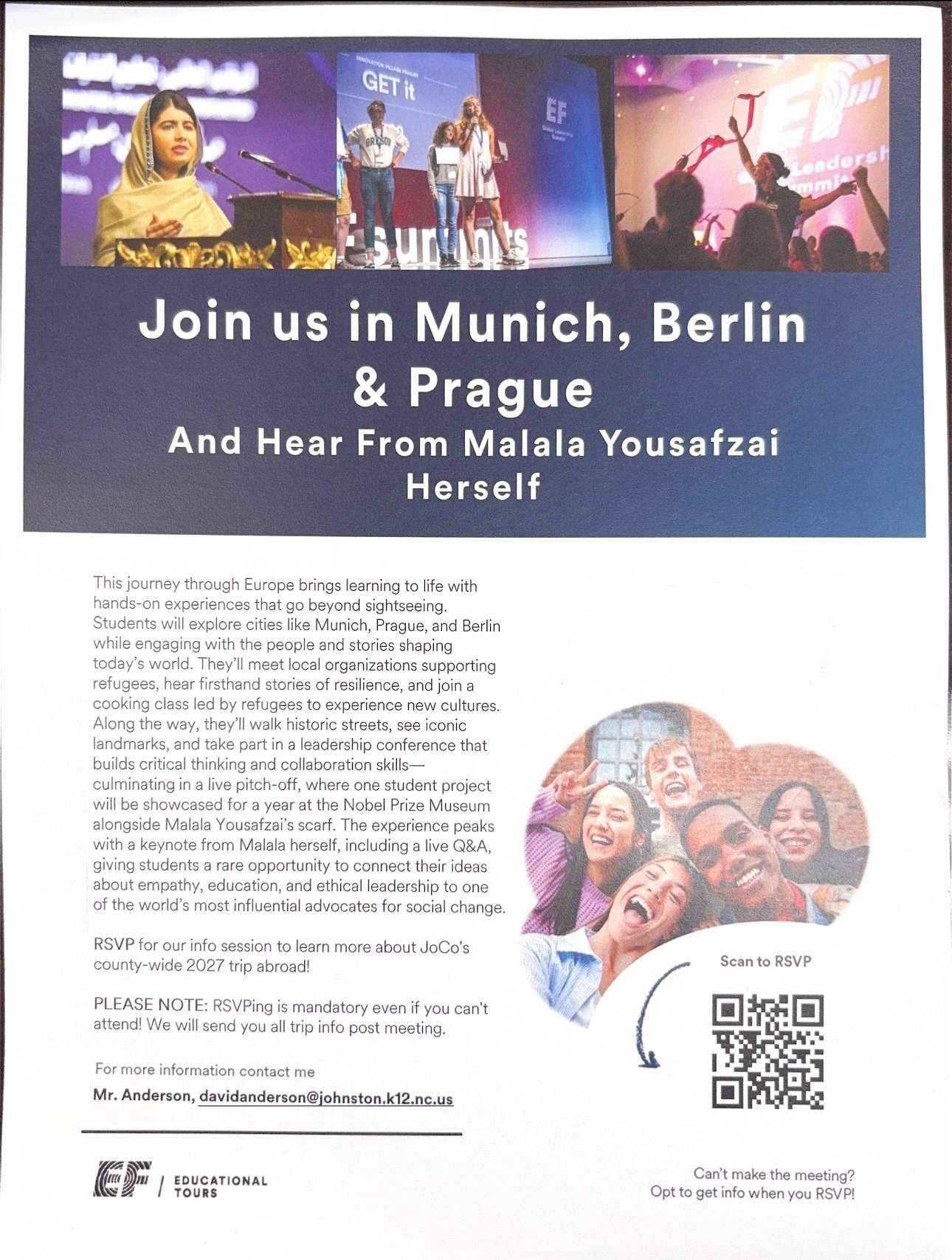 Trip information sheet