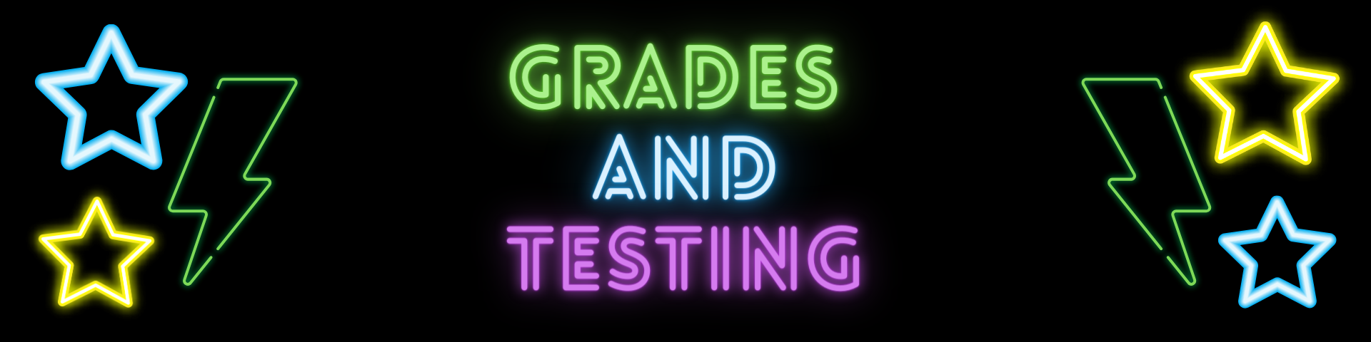 grades and testing banner