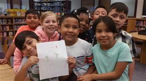children in the library
