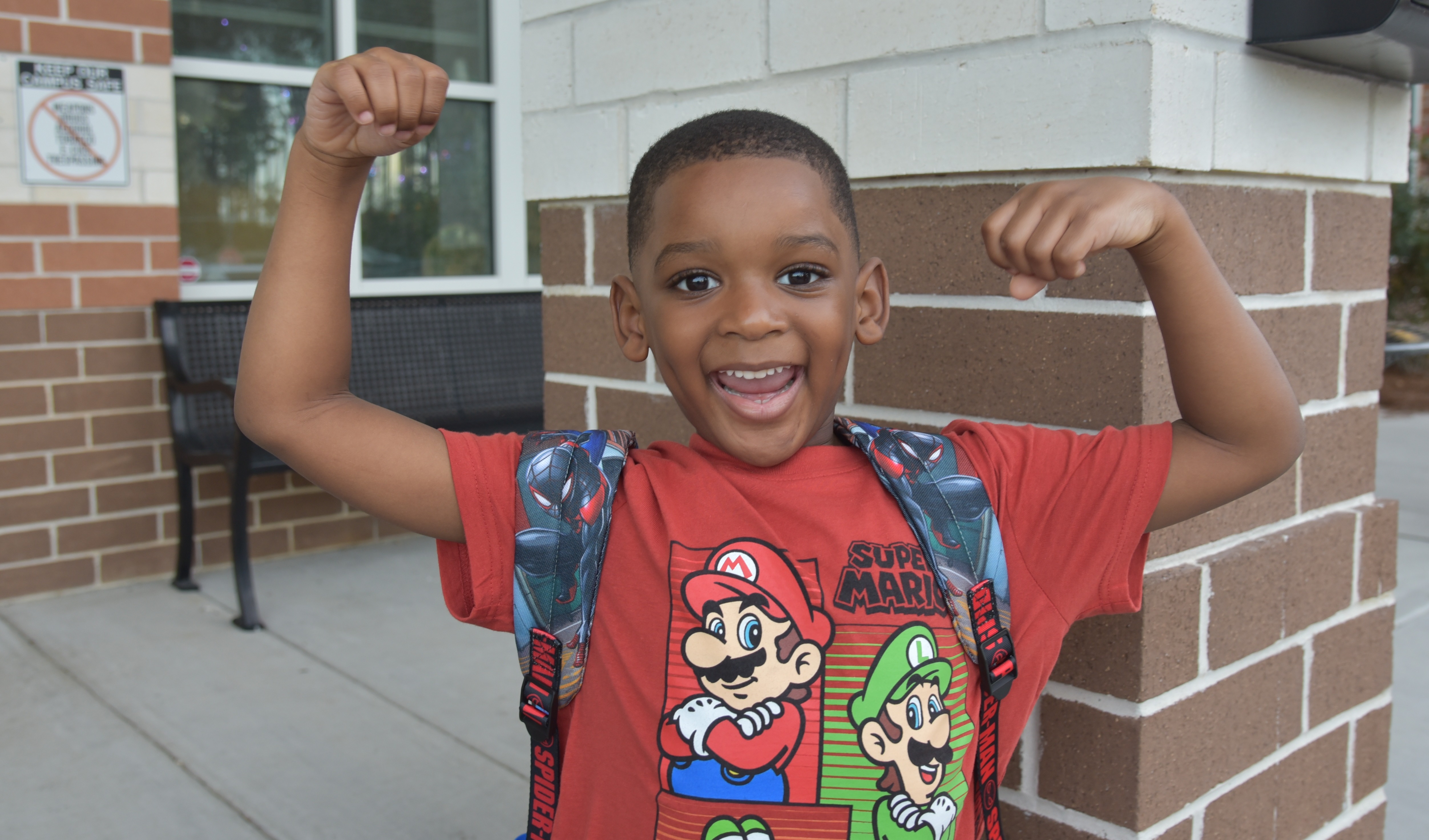 student posing for camera