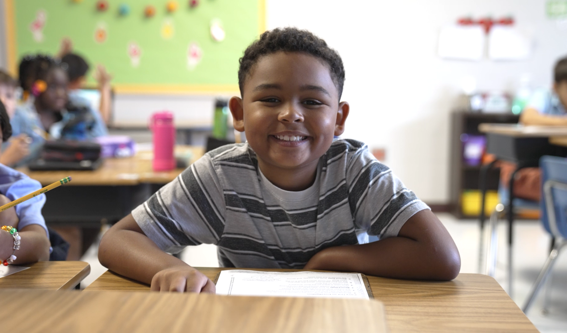student smiling