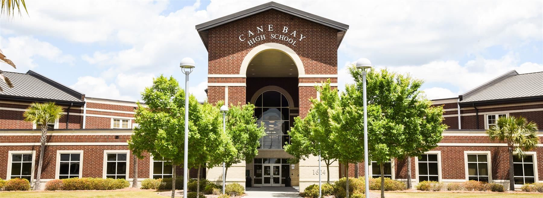 front of cane bay high building