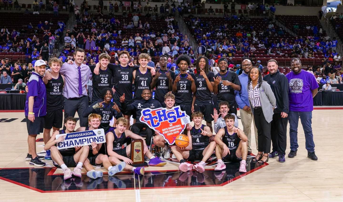 PSH boys basketball team after winning the state championship 