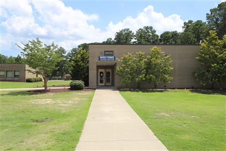 School building entrance