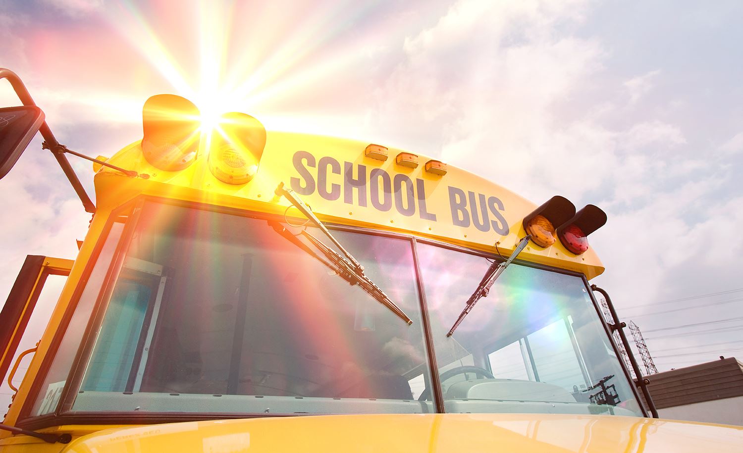 picture of the front of a school bus