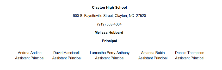 admin & school info
