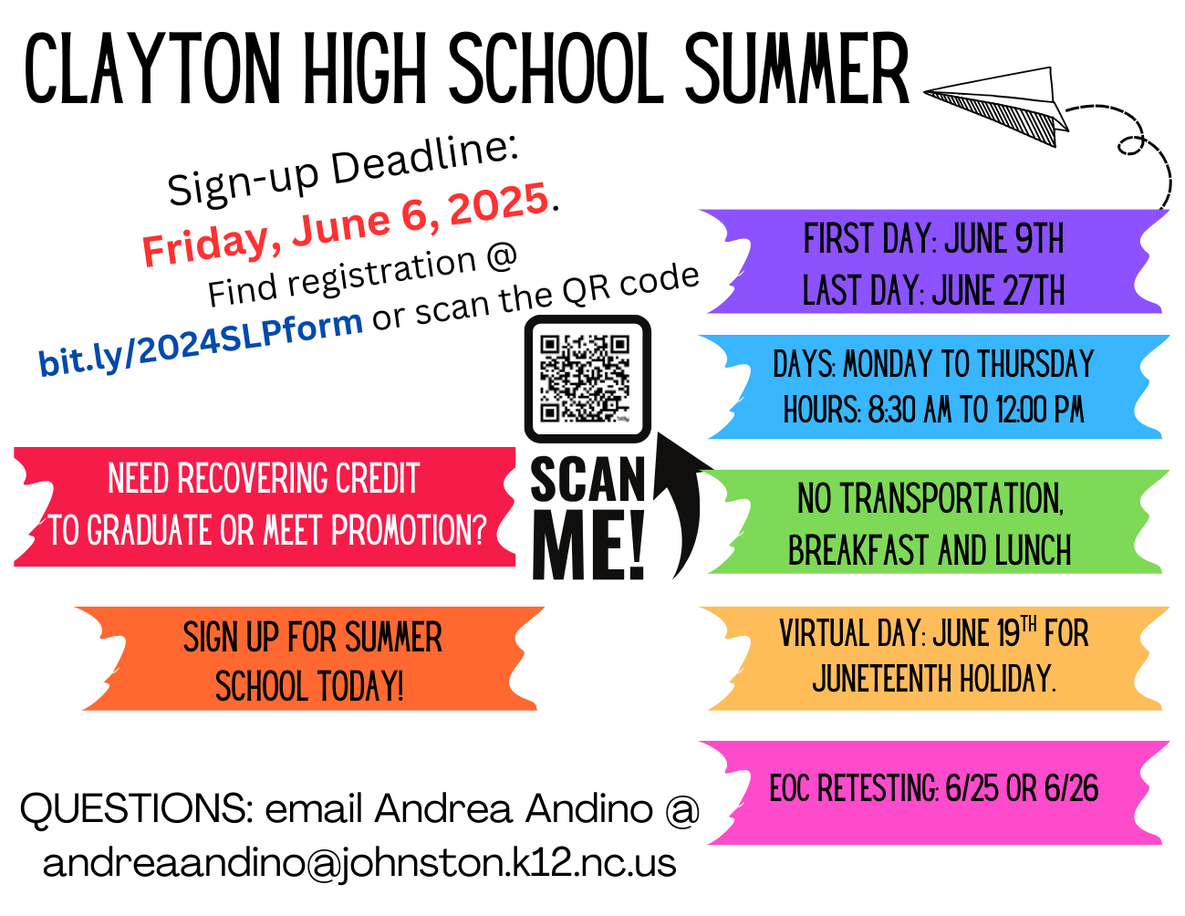 2025 Summer Learning Program Info