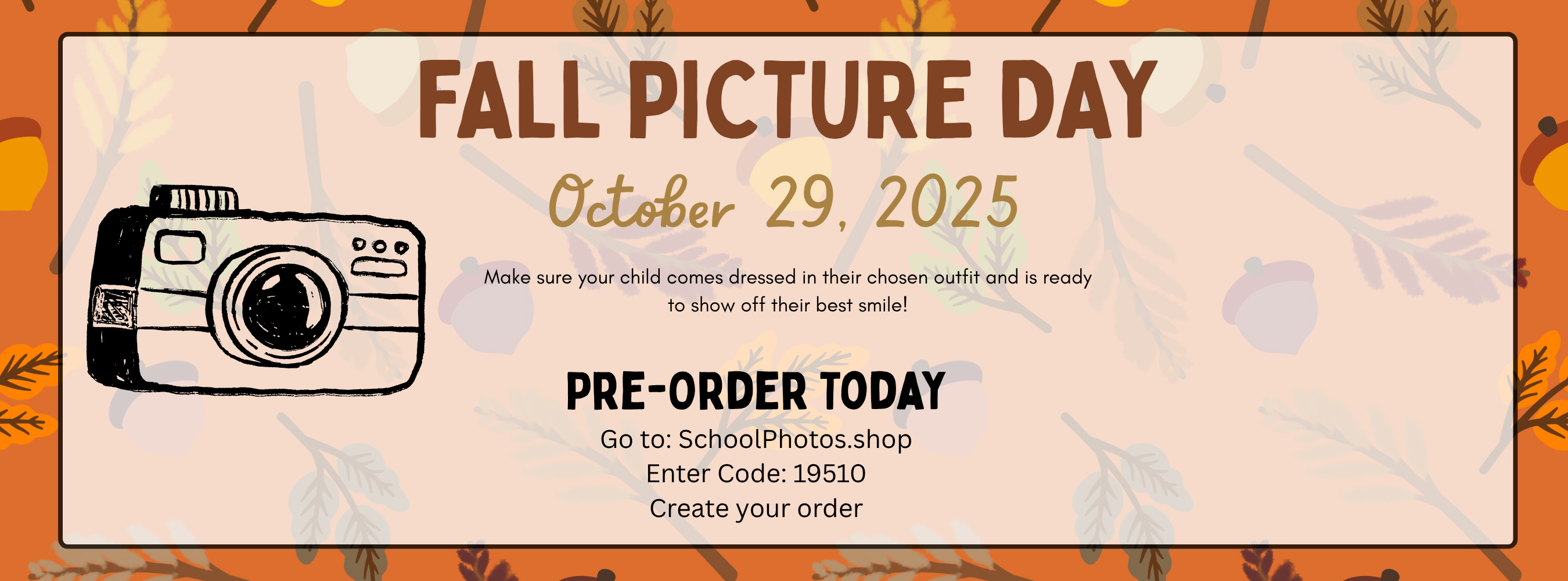 Fall Picture Day - October 29, 2025