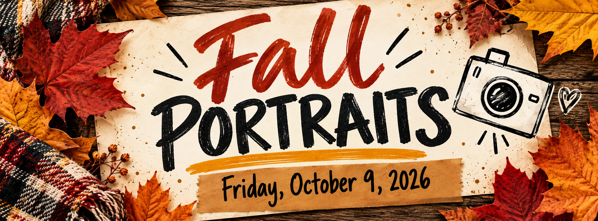 Fall Portraits - October 9, 2026
