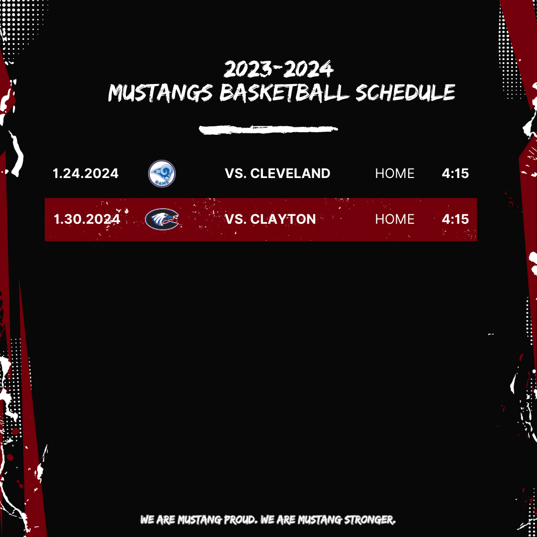 Winter Athletics Schedules McGee's Crossroads Middle School