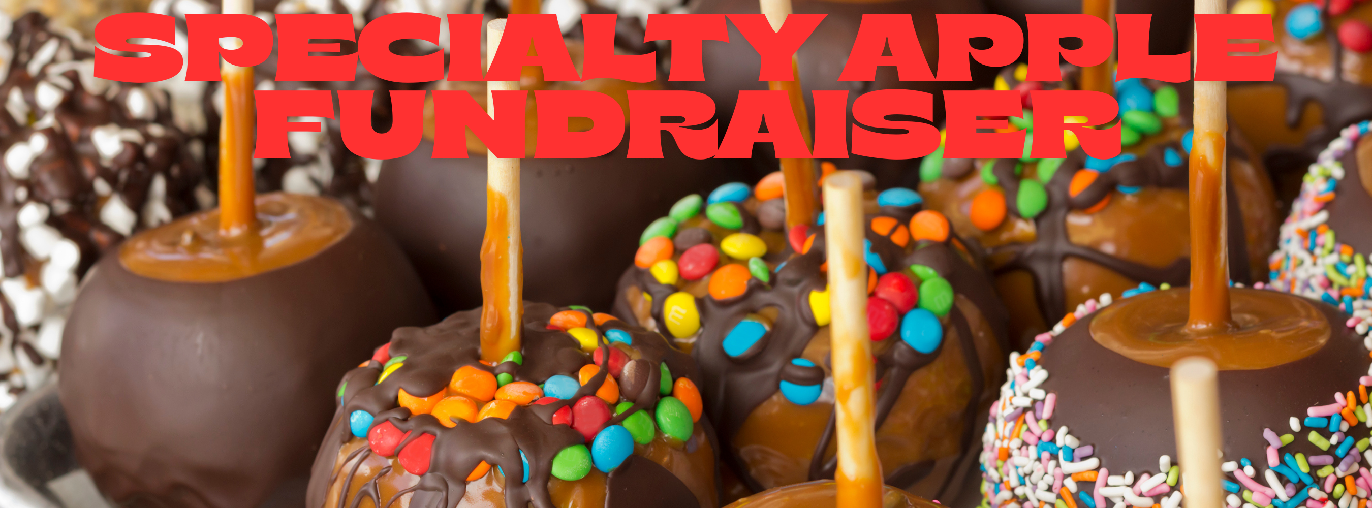 candy apples and title specialty apple fundraiser