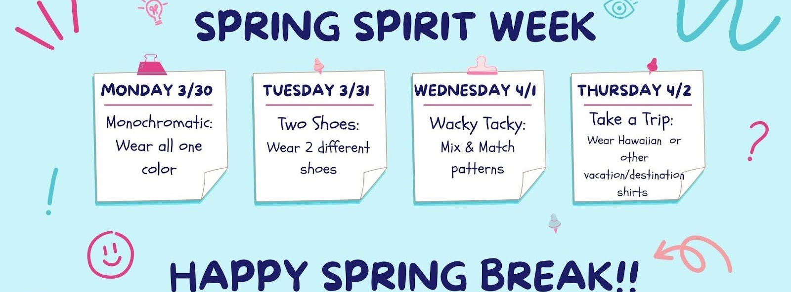 Spring Spirit Week