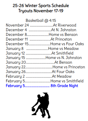 Winter Sports Schedule
