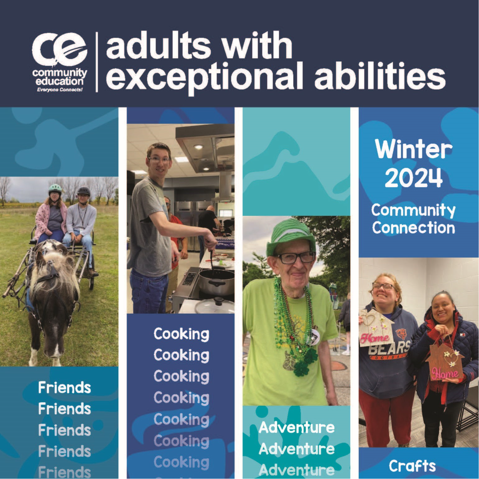 the cover of our adults with exceptional abilities winter catalog