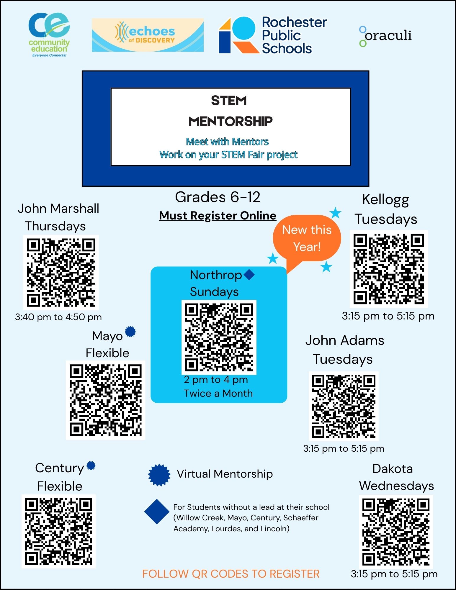 Register for STEM Mentorship 