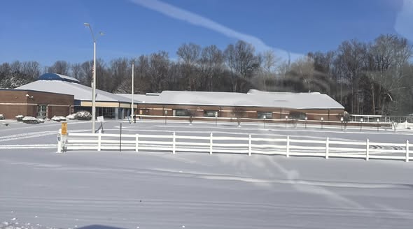 Clement Elementary Snow Covered