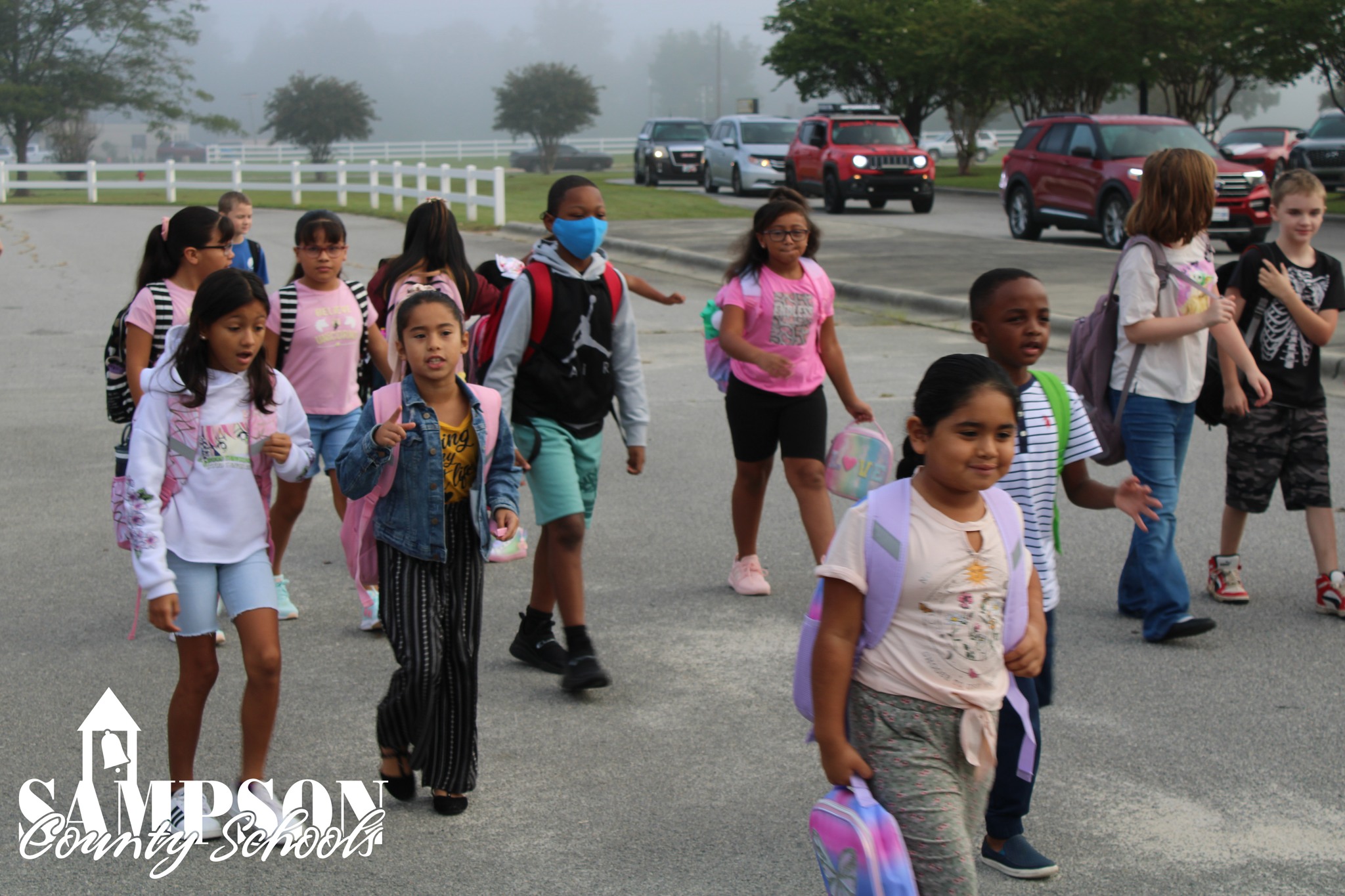 Students coming to school