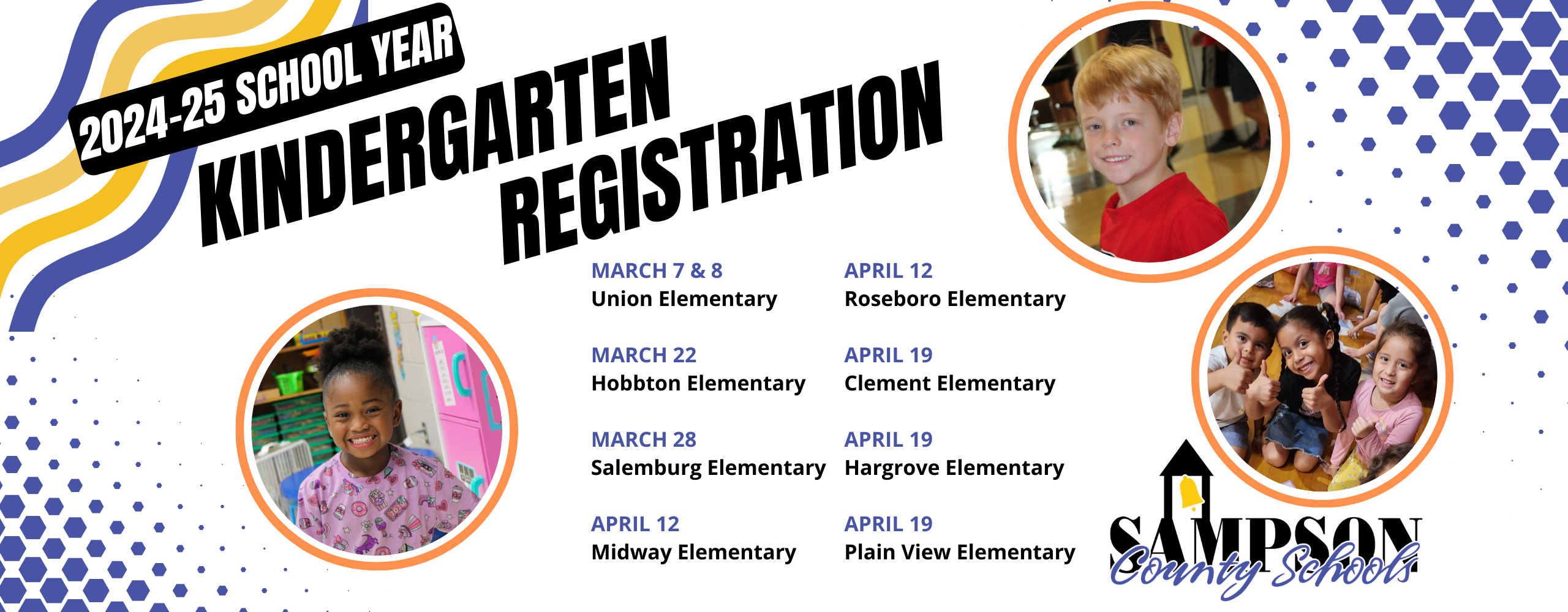 schedule of kindergarten registrations